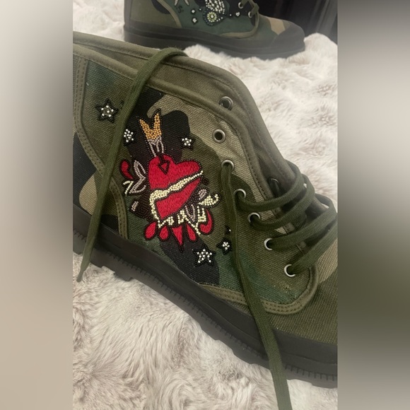 Valentino Garavani Military Green Men's Boots Sz 45/12 - Picture 2 of 11